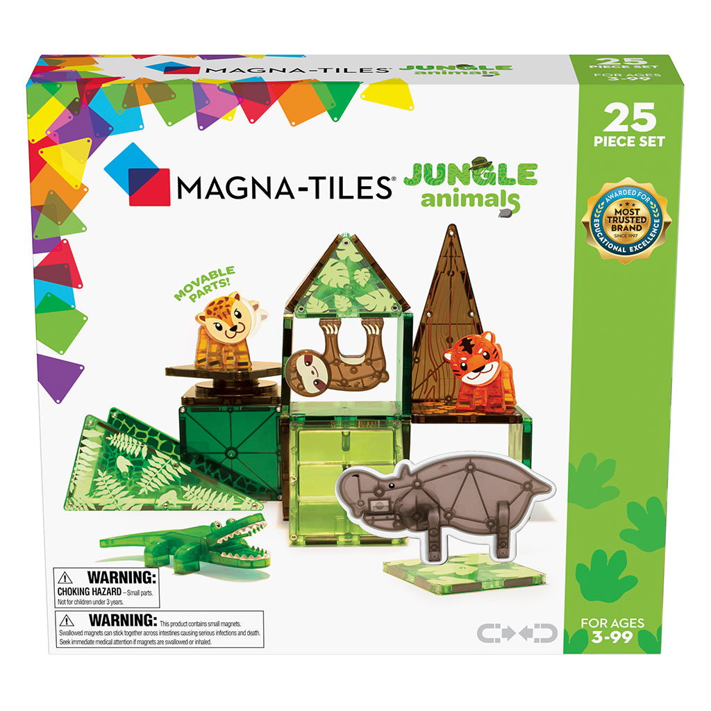 Magna-Tiles Jungle djur, 25 delar