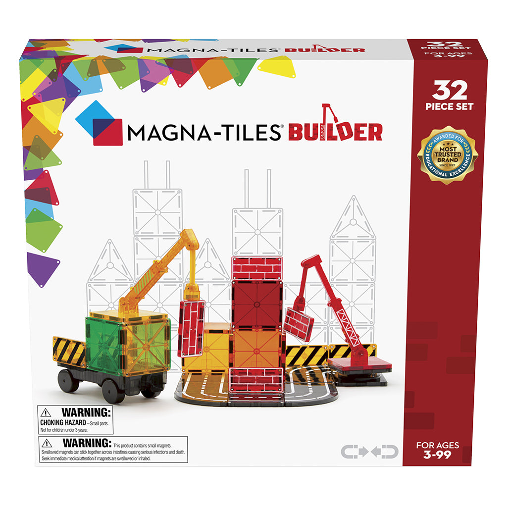 Magna-Tiles Builder, Magnetiskt byggset med 32 delar