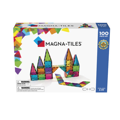 Magna-Tiles Clear Colours, Magnetiskt byggset med 100 delar