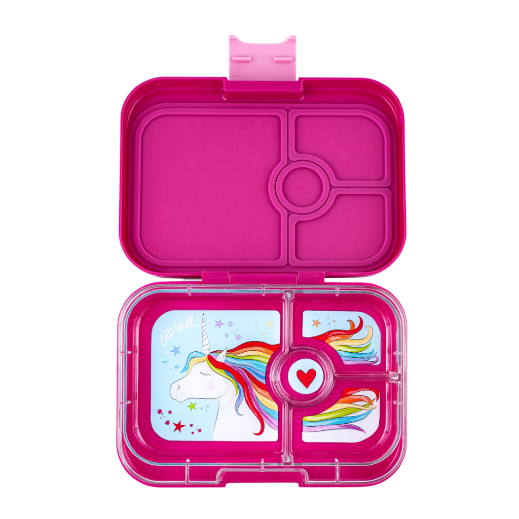 Yumbox matlåda med 4 fack, Panino, Unicorn - Malibu Purple