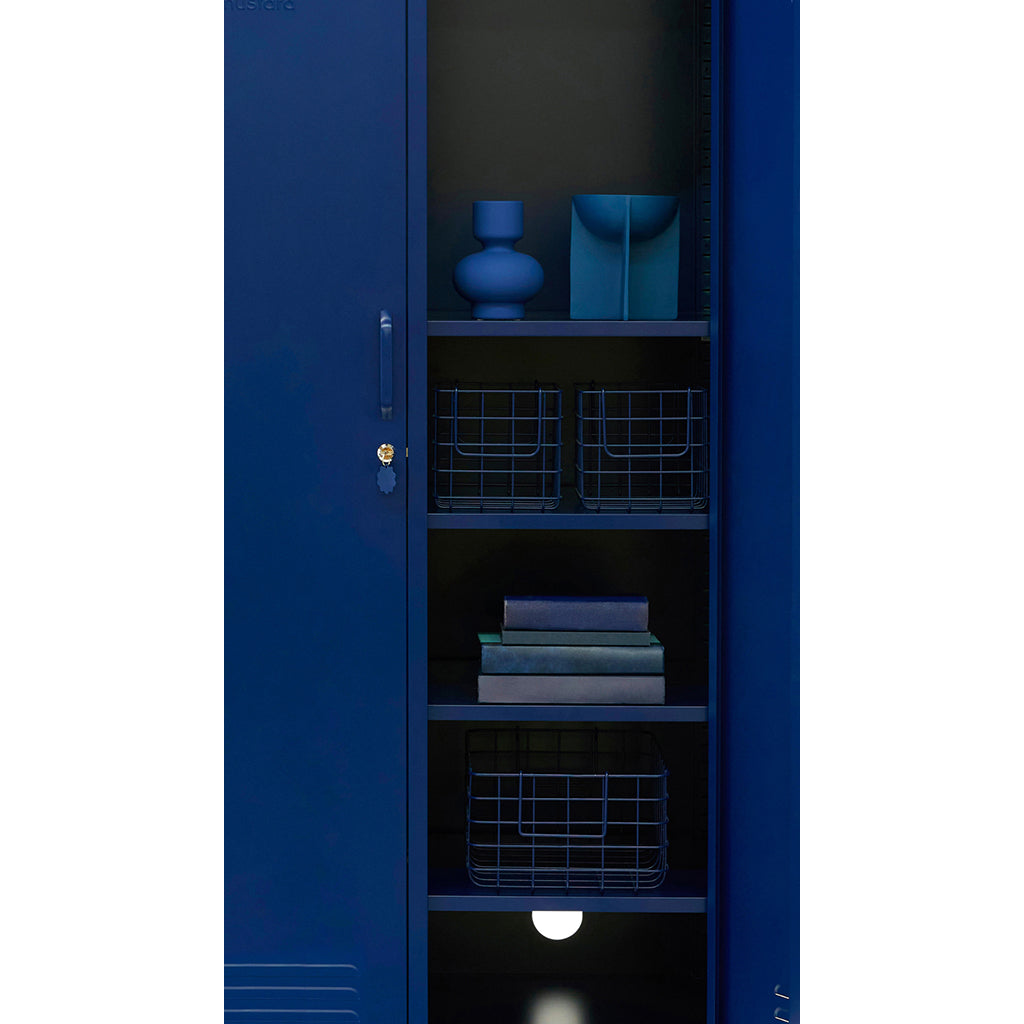 Mustard Made Korgar, set med 3 metallkorgar - Navy