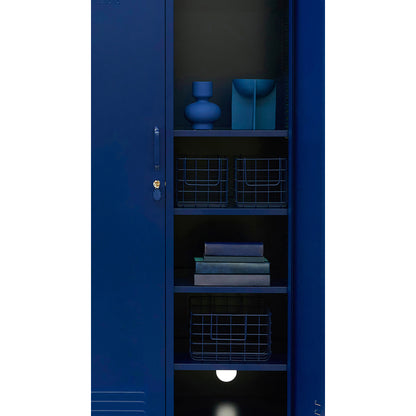 Mustard Made Korgar, set med 3 metallkorgar - Navy