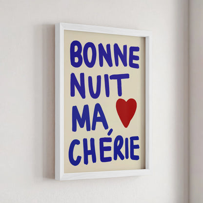 Nephthys Illustrerad affisch, Bonne Nuit ma Chérie - A4