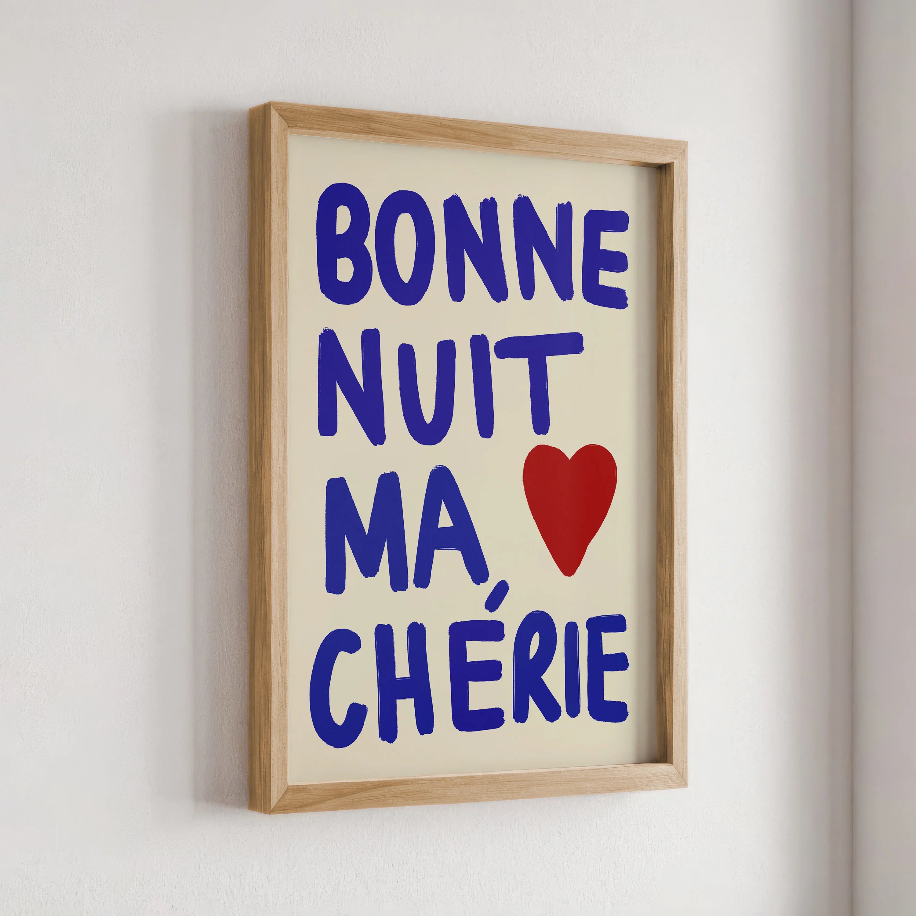 Nephthys Illustrerad affisch, Bonne Nuit ma Chérie - A4