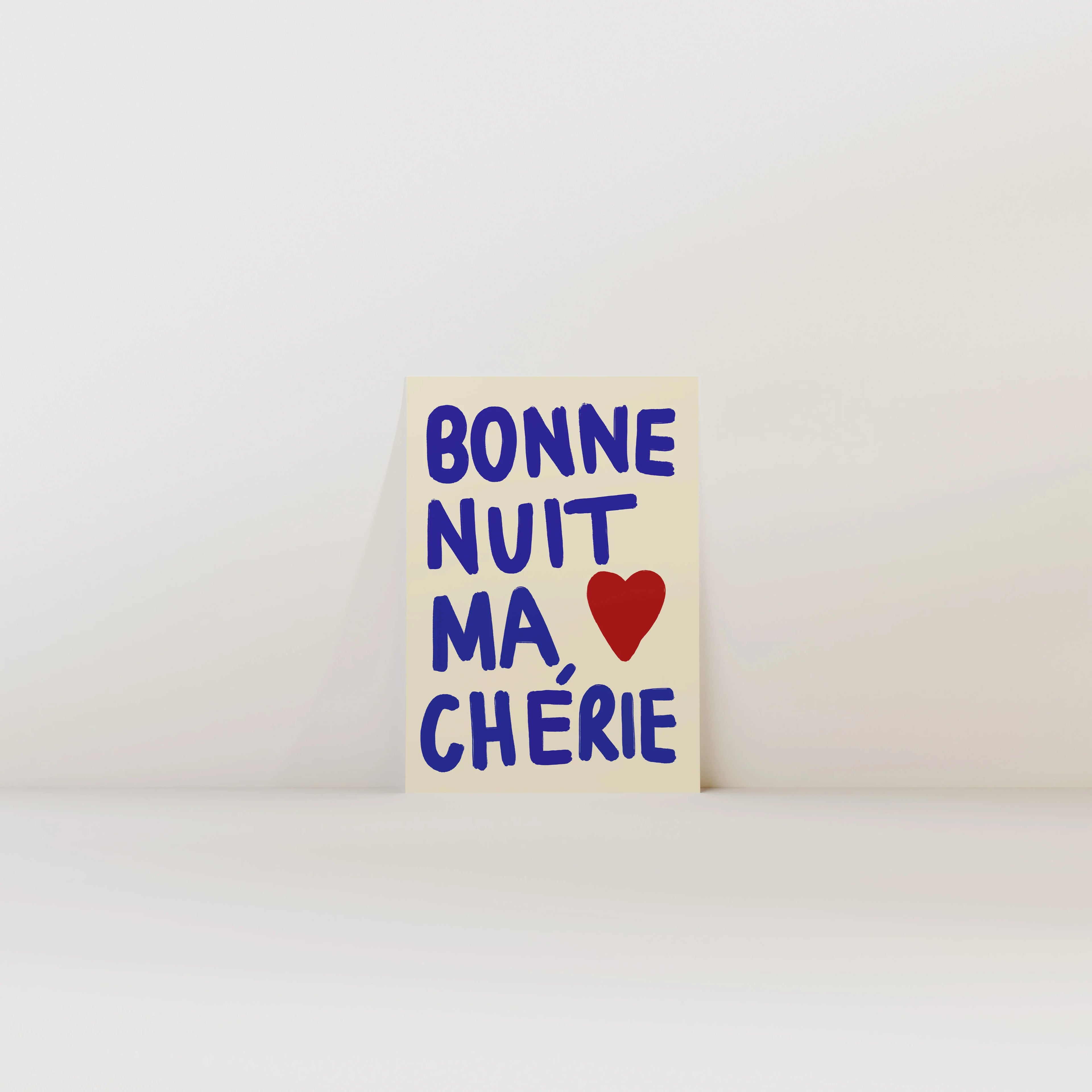 Nephthys Illustrerad affisch, Bonne Nuit ma Chérie - A4