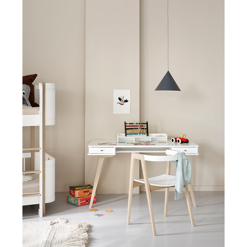 Oliver Furniture Wood skrivbord, 66 cm och armstol