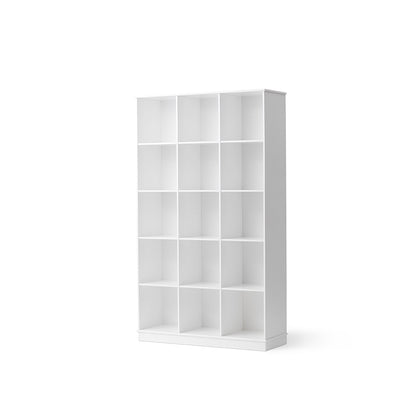 Oliver Furniture Wood hylla, 3x5 fack, vertikal med sockel