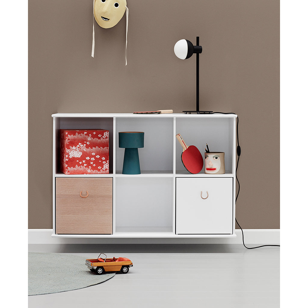 Oliver Furniture Wood hylla, 3x2 fack – med eller utan horisontell sockel