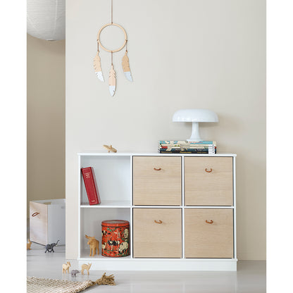 Oliver Furniture Wood hylla, 3x2 fack – med eller utan horisontell sockel