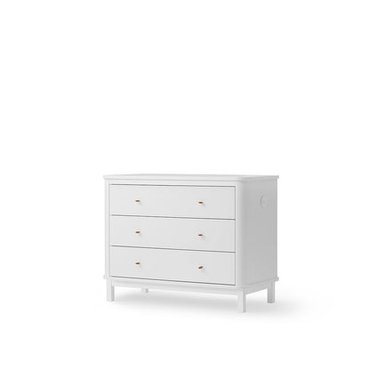 Oliver Furniture Wood byrå med 3 lådor - Vit