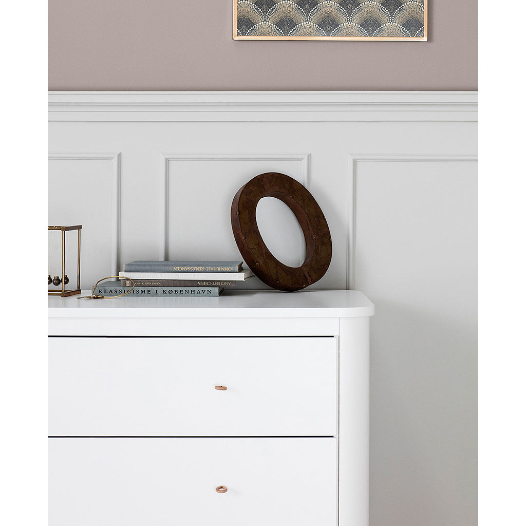 Oliver Furniture Wood byrå med 3 lådor - Vit