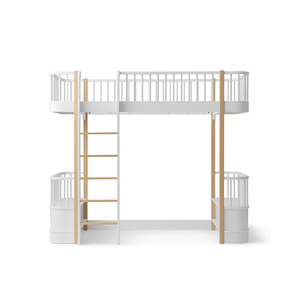 Oliver Furniture, Wood Original högsäng - vit/ek