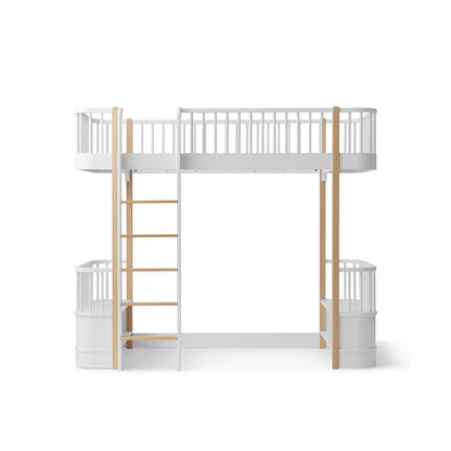 Oliver Furniture, Wood Original högsäng - vit/ek