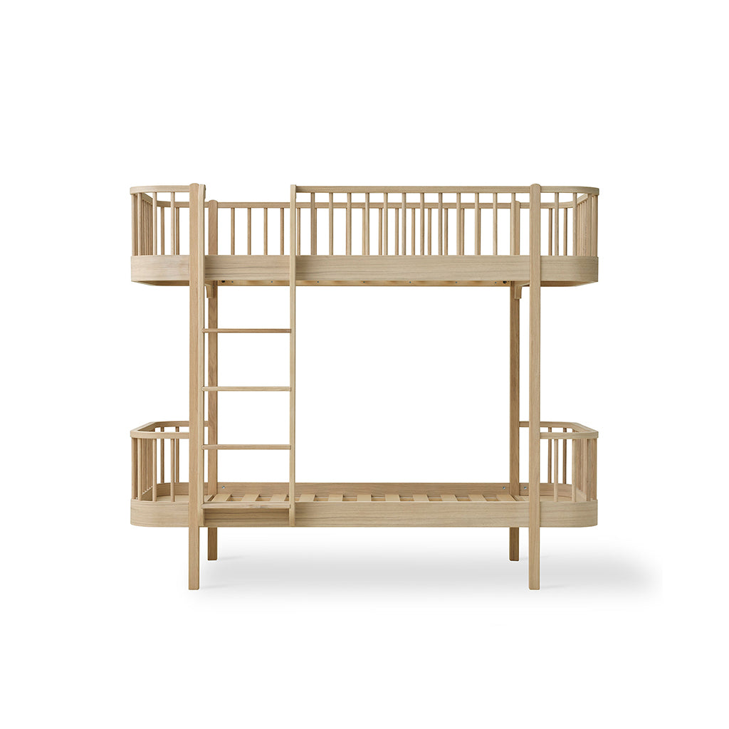 Oliver Furniture, Wood Original, våningssäng - Ek med stege i front