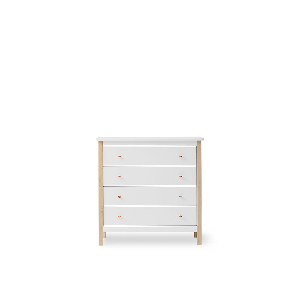 Oliver Furniture Wood byrå med 4 lådor, ek