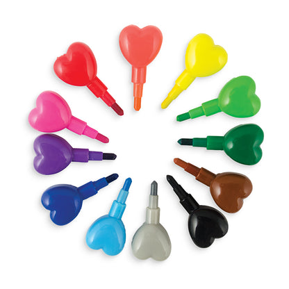 Ooly Heart to Heart färgpenna med 12 färger