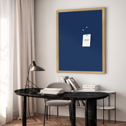 Anslagstavla med ekträdsram, Dark Blue 62 x 42 cm