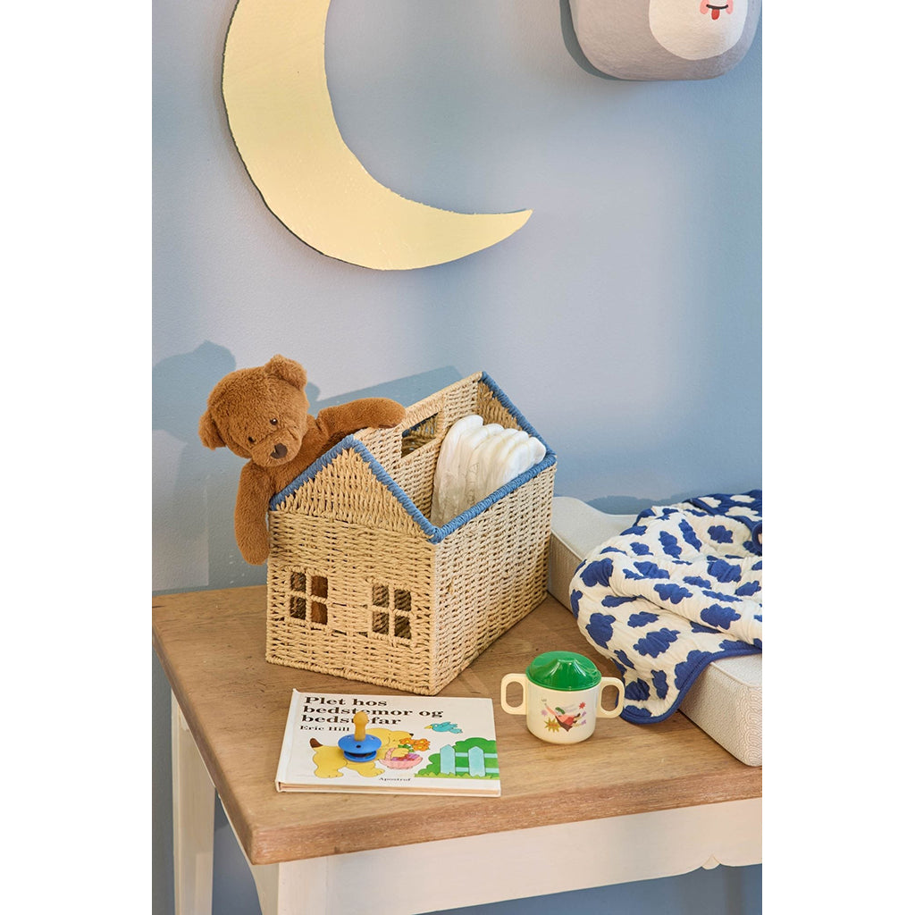 Rice Hus för bokförvaring – Blå