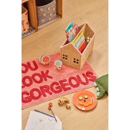 Rice Hus för böcker - Rosa