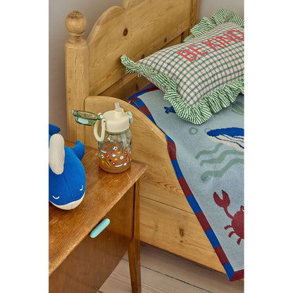 Rice dricksflaska i tritan, 700 ml – Soft green sports print