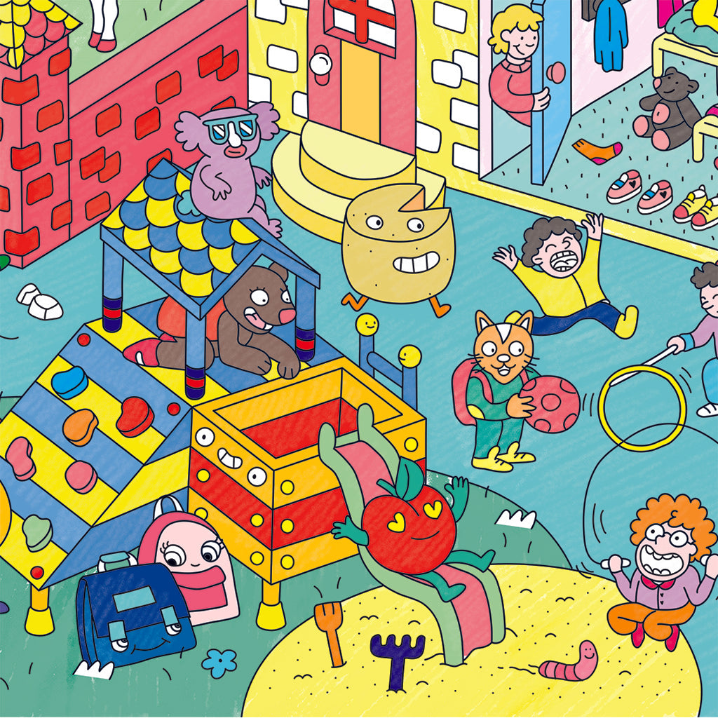 Omy stor affisch för färgläggning, 70 x 100 cm – Kids life