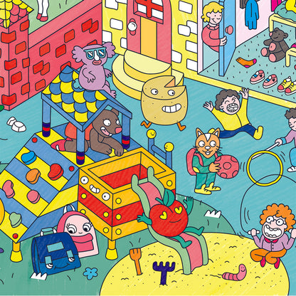 Omy stor affisch för färgläggning, 70 x 100 cm – Kids life