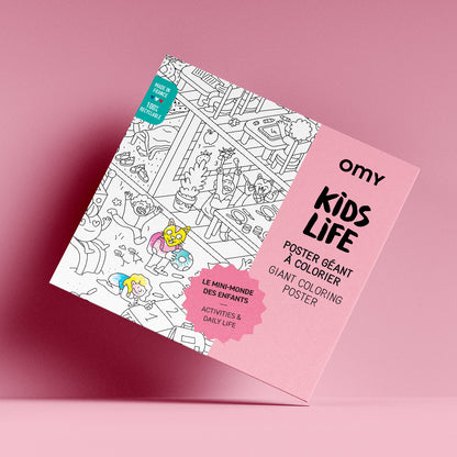 Omy stor affisch för färgläggning, 70 x 100 cm – Kids life
