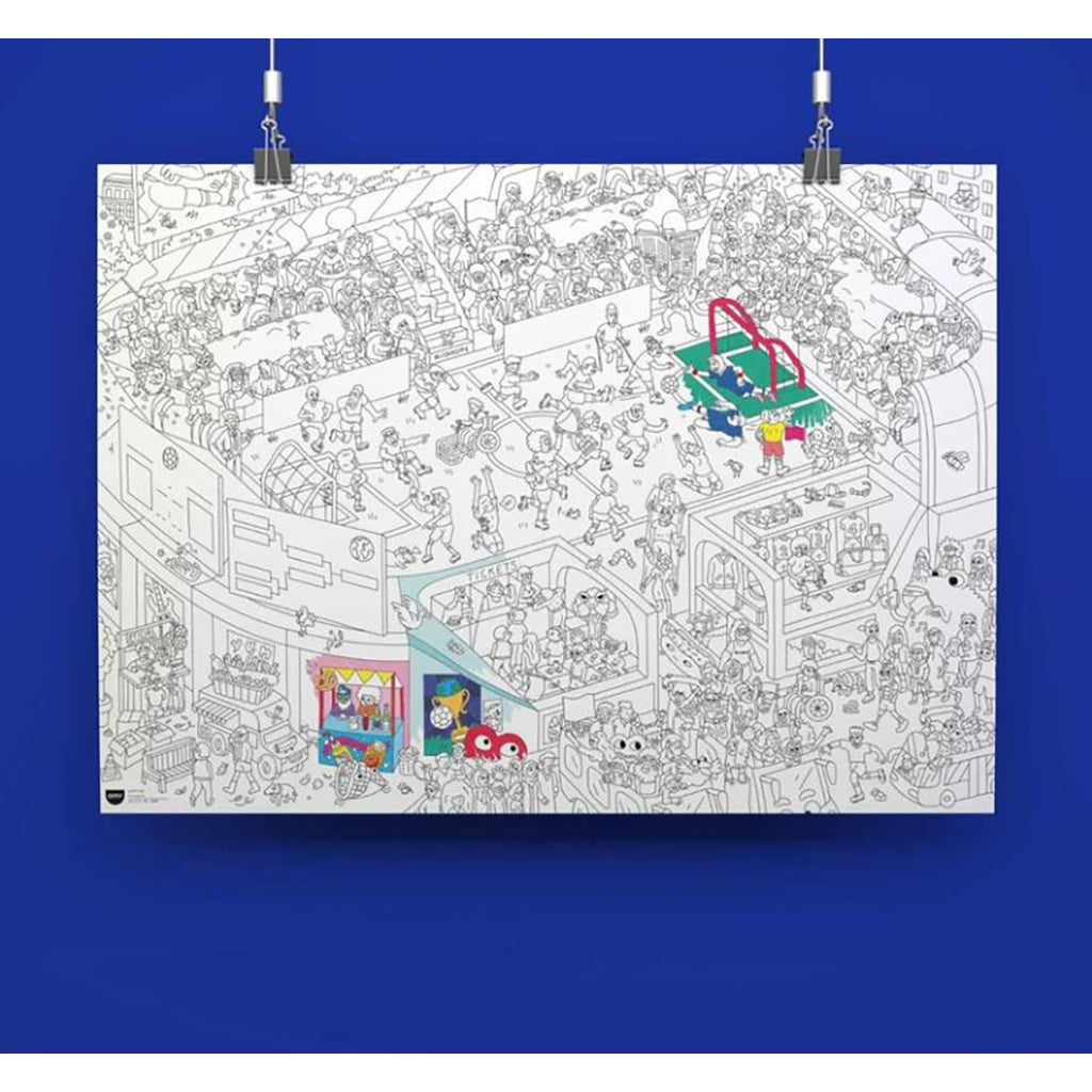 Omy stor affisch för färgläggning, Fotboll