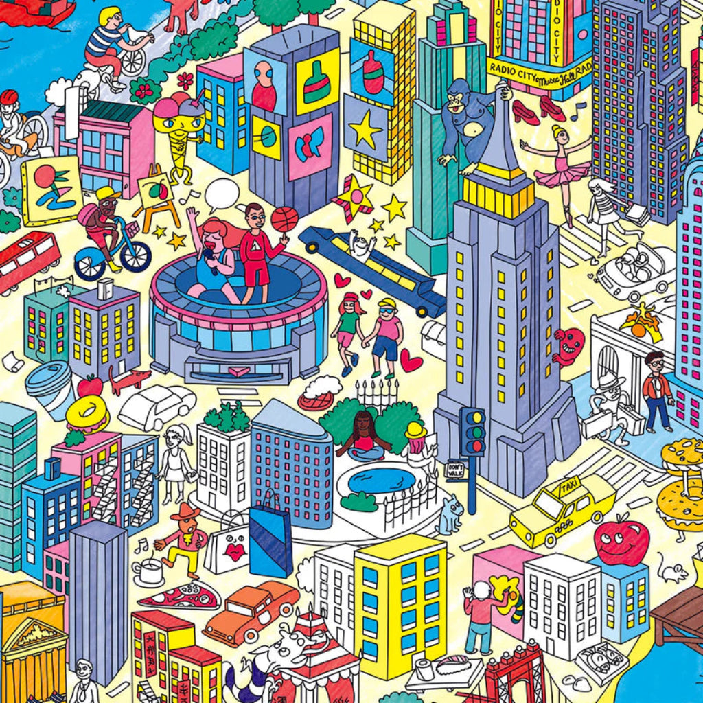 Omy stor affisch för färgläggning, 70 x 100 cm - New York