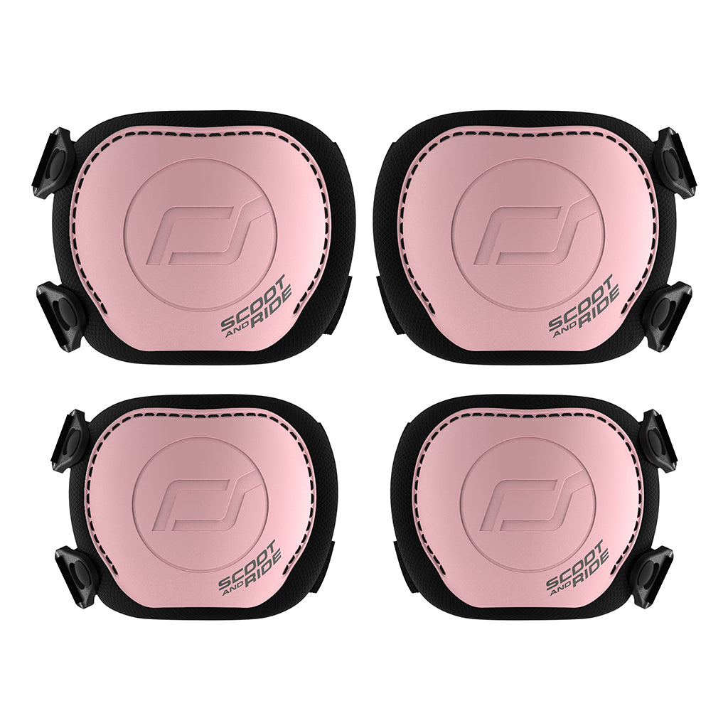 Scoot &amp; Ride Skyddsutrustning för sparkcykel, Rose - Str. XXS-S