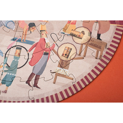 Londji pusselspel, runt, Circus round - 36 bitar