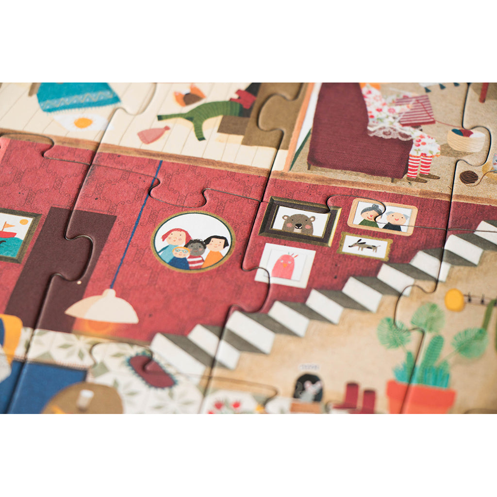 Londji pussel, vändbart, Welcome to my home - 36 bitar