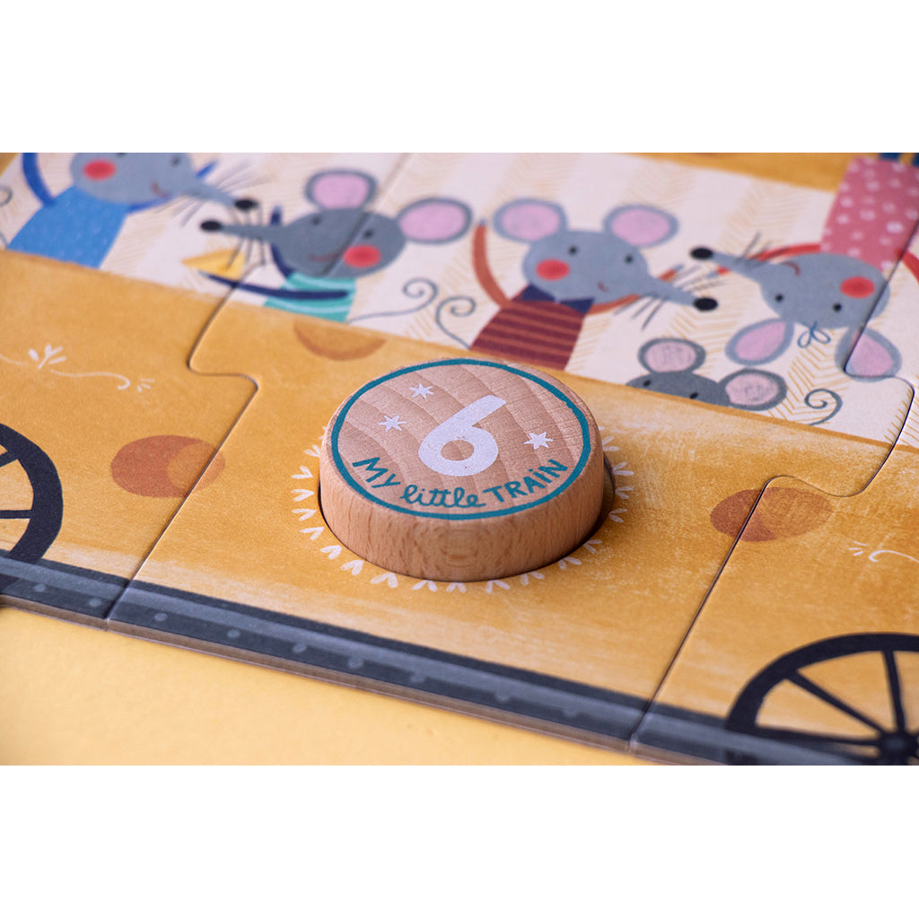 Londji pussel, My little train, 10 pussel med vardera 3 bitar