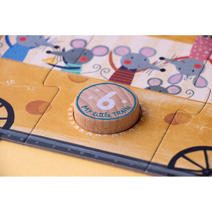 Londji pussel, My little train, 10 pussel med vardera 3 bitar