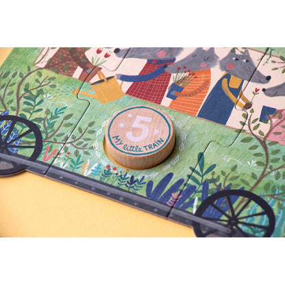 Londji pussel, My little train, 10 pussel med vardera 3 bitar