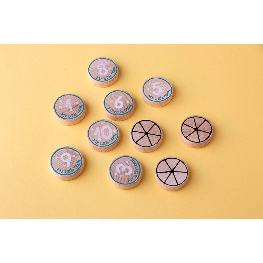 Londji pussel, My little train, 10 pussel med vardera 3 bitar