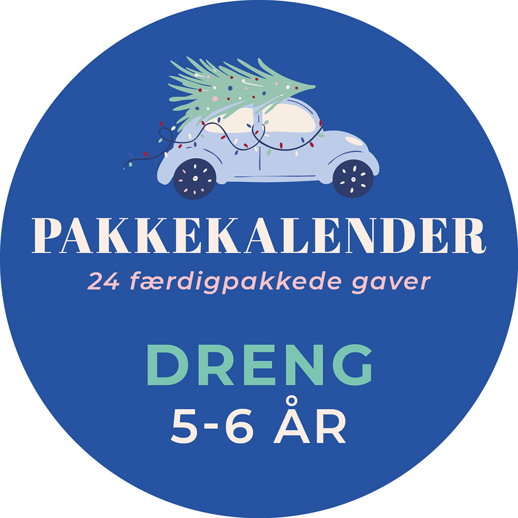 Färdig paketkalender, Pojke 5-6 år - FÖRBESTÄLL - skickas vecka 39