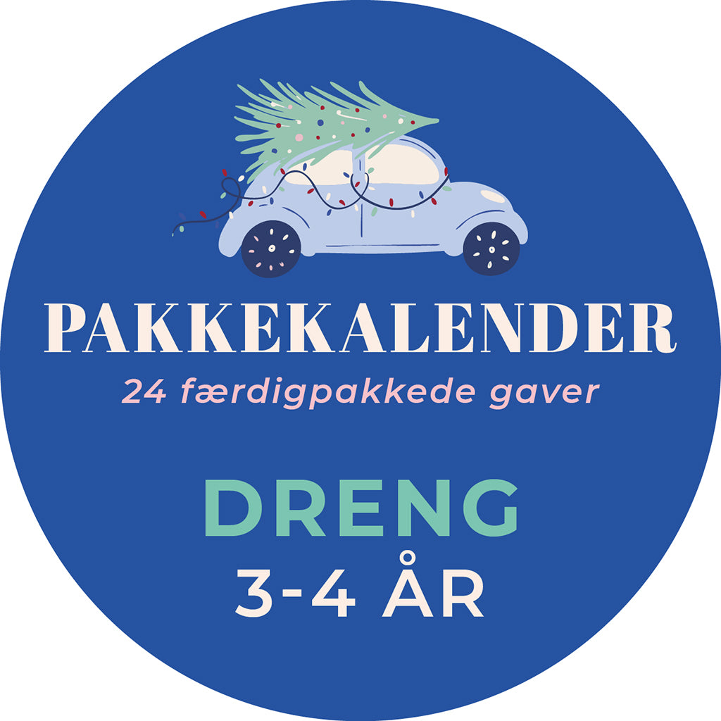 Færdig pakkekalender, Dreng 3-4 år