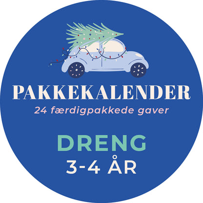 Færdig pakkekalender, Dreng 3-4 år