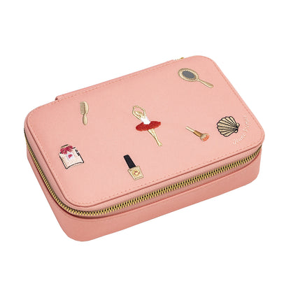 Jeune Premier Pennfodral med innehåll, Jewellery Box Pink