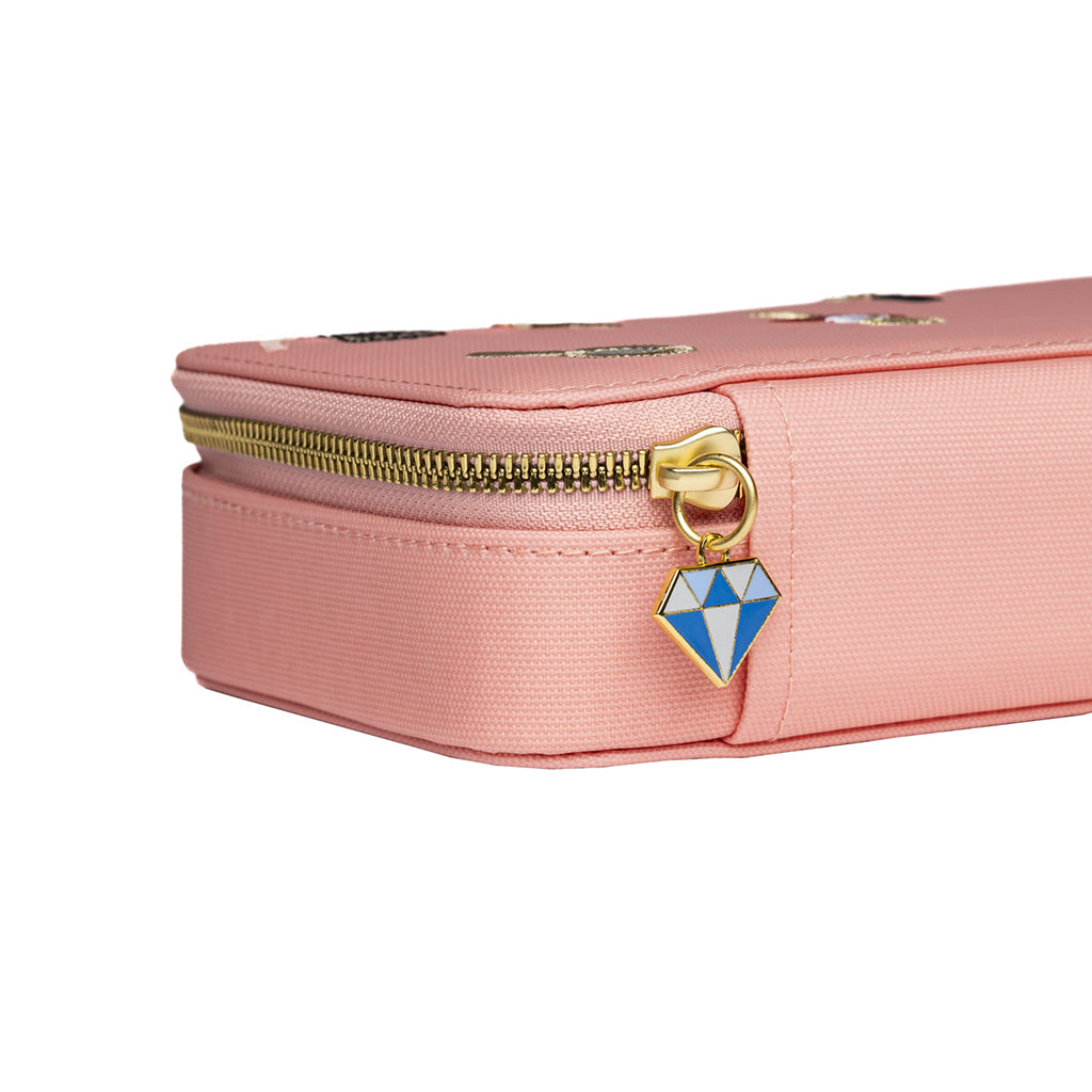 Jeune Premier Pennfodral med innehåll, Jewellery Box Pink