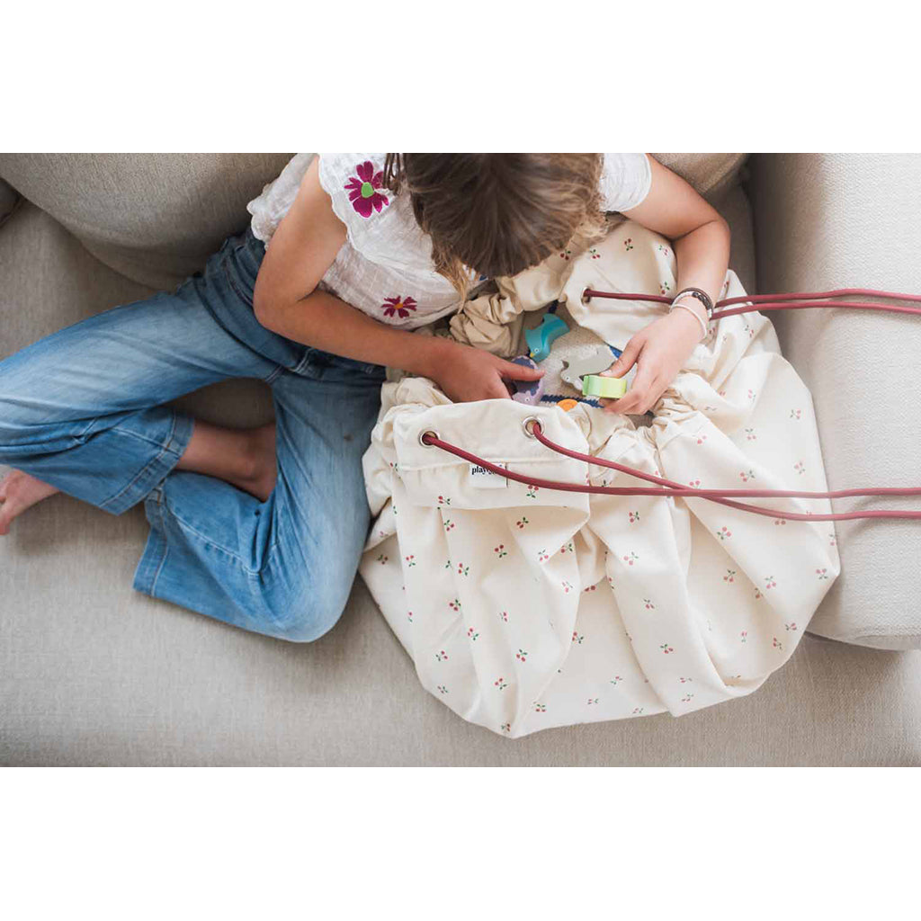 Play&amp;Go Två-i-ett matta, Cherry Cherry