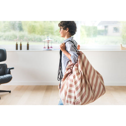 Play&amp;Go 2-i-1 matta, Stripes pink new