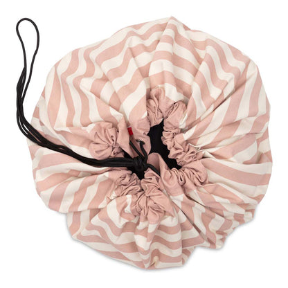 Play&amp;Go 2-i-1 matta, Stripes pink new