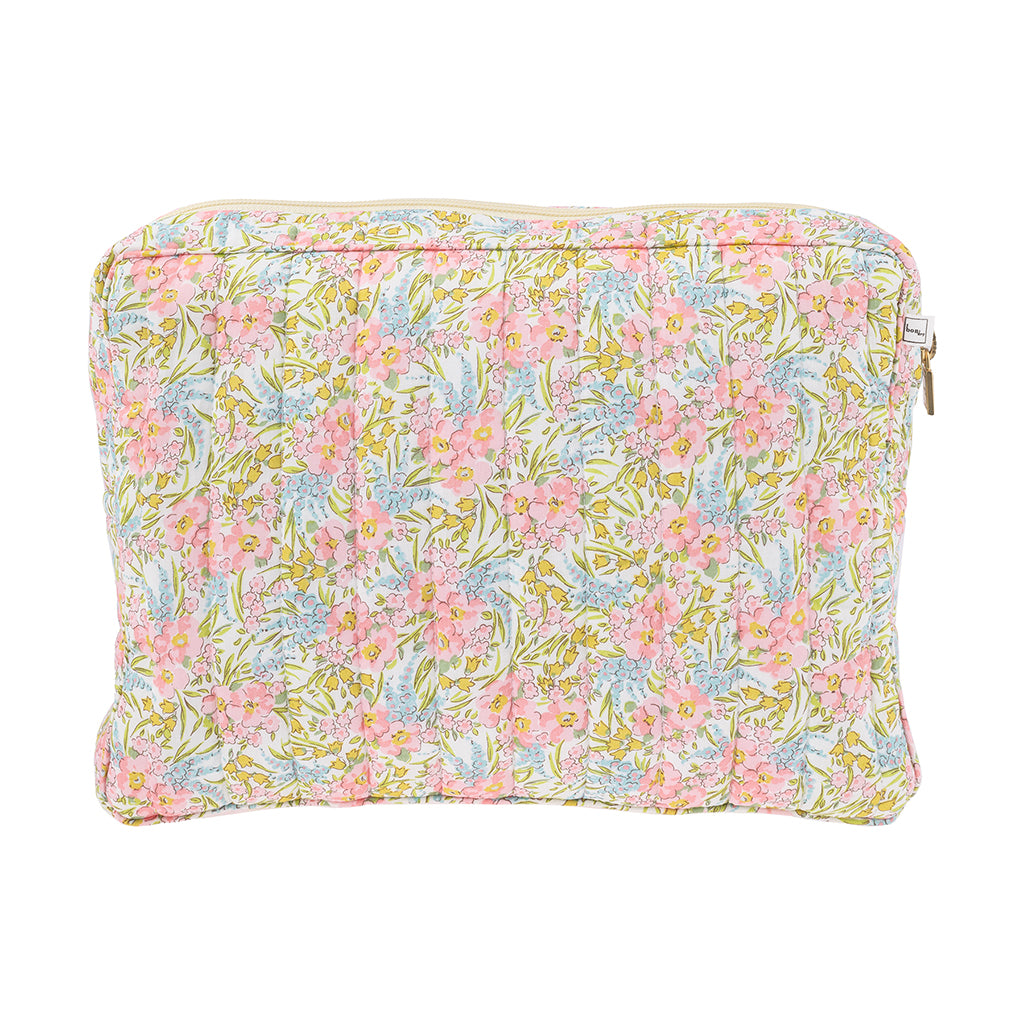 Bon Dep Pouch big, necessär med Liberty - Swirling petals pink