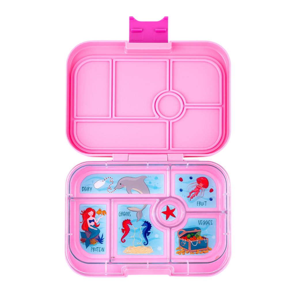 Yumbox lunchlåda med 6 fack, Original - Power Pink / Mermaid Tray