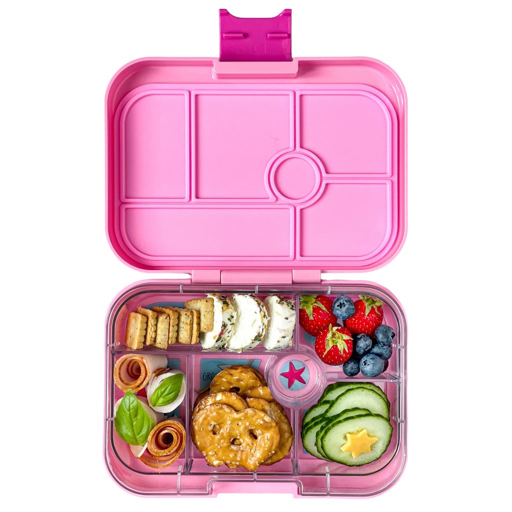 Yumbox lunchlåda med 6 fack, Original - Power Pink / Mermaid Tray