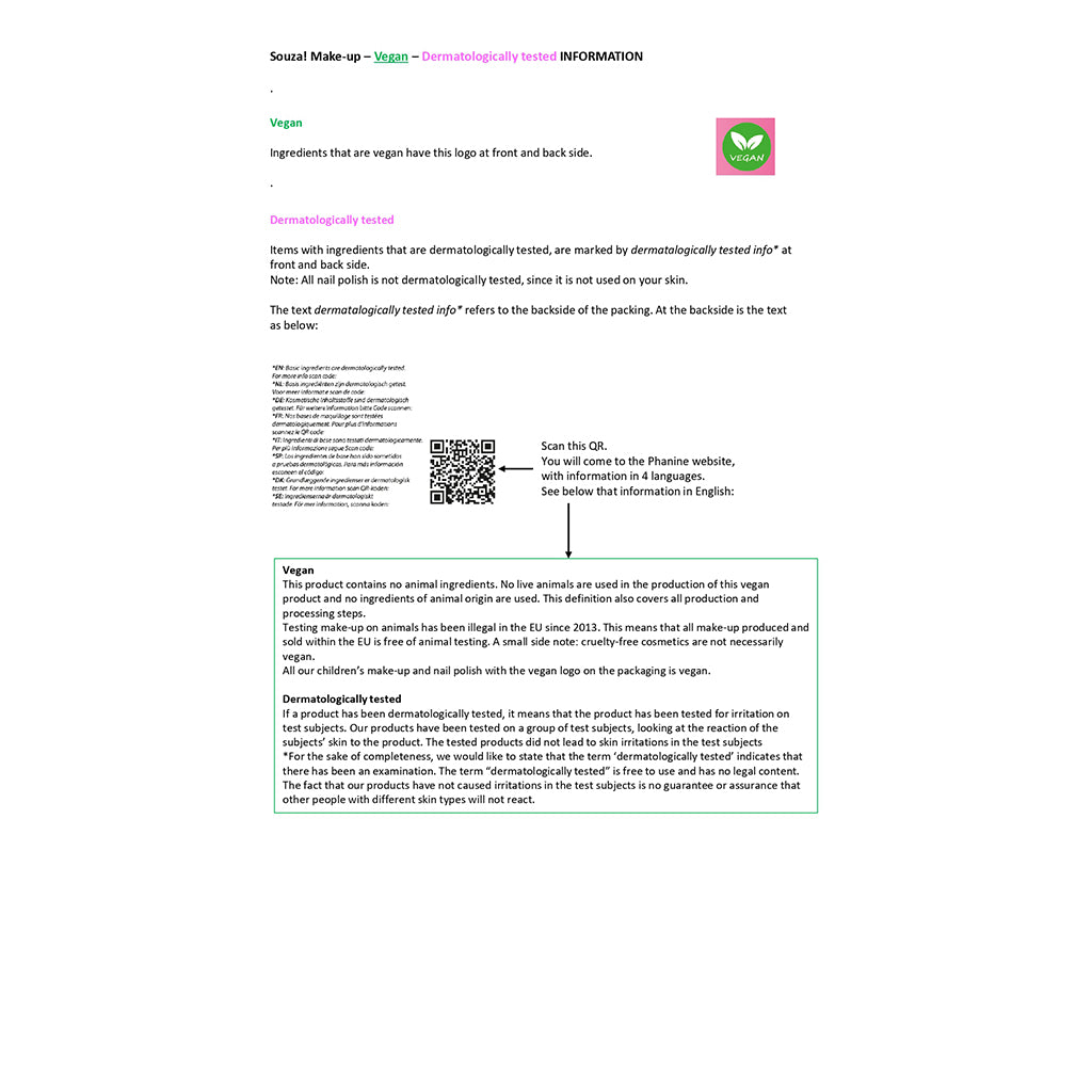 Souza sminkset för barn, Beauty Luxe - Rosa/silver hårglitter