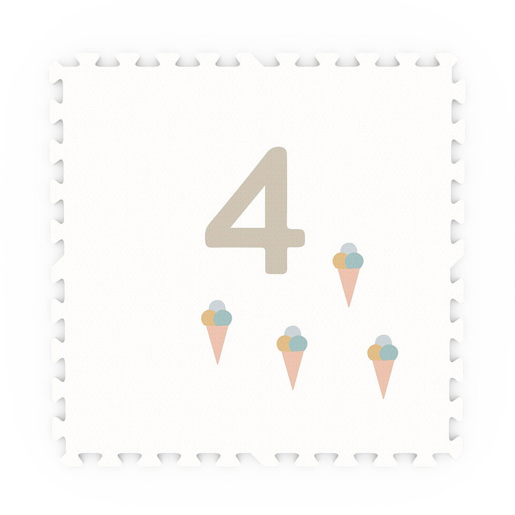 Play&amp;Go Puzzelmat Eevaa, Vändbar golvpusselmatta och förvaring i ett - Numbers