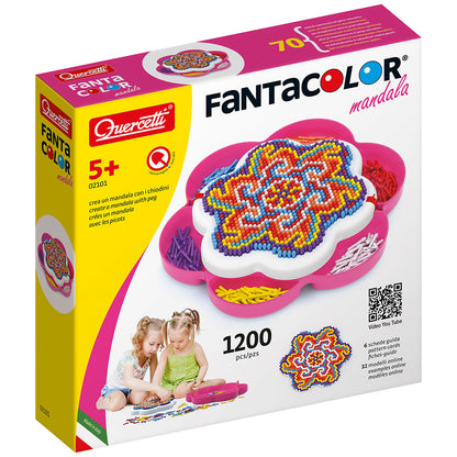 Quercetti FantaColor Mandala stiftmosaik Daisy - 1200 delar